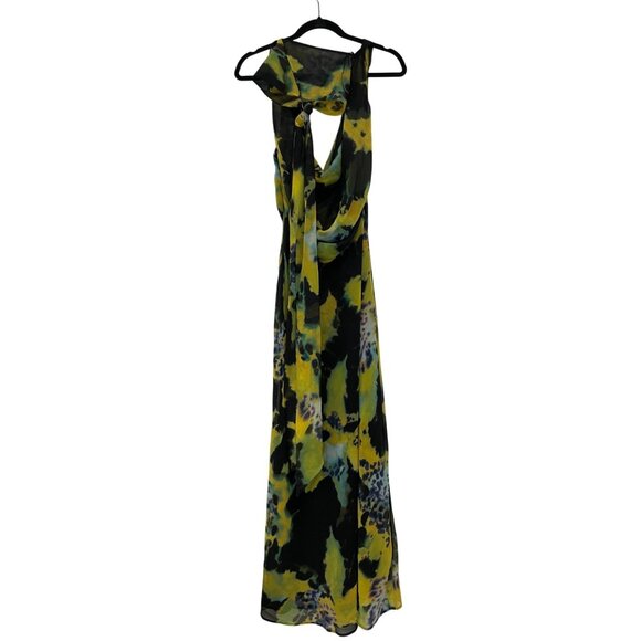 Zara Womens Long Foulard Print Dress M Medium Multicolor Scarf 3323/308 NWT - Picture 3 of 16